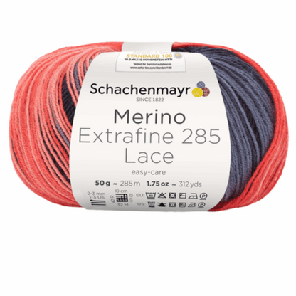 Schachenmayr Merino extrafine 285 Lace 50g, 90574, Farbe coccinelle 582