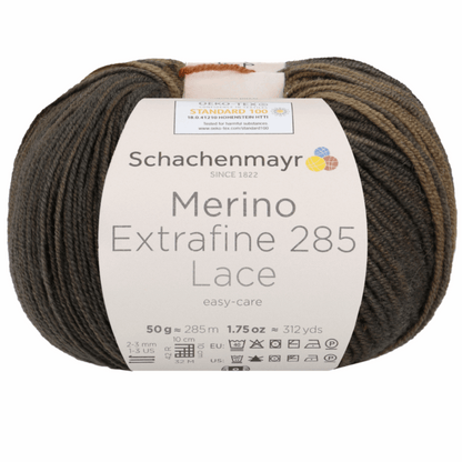 Schachenmayr Merino extrafine 285 Lace 50g, 90574, color autumn 605