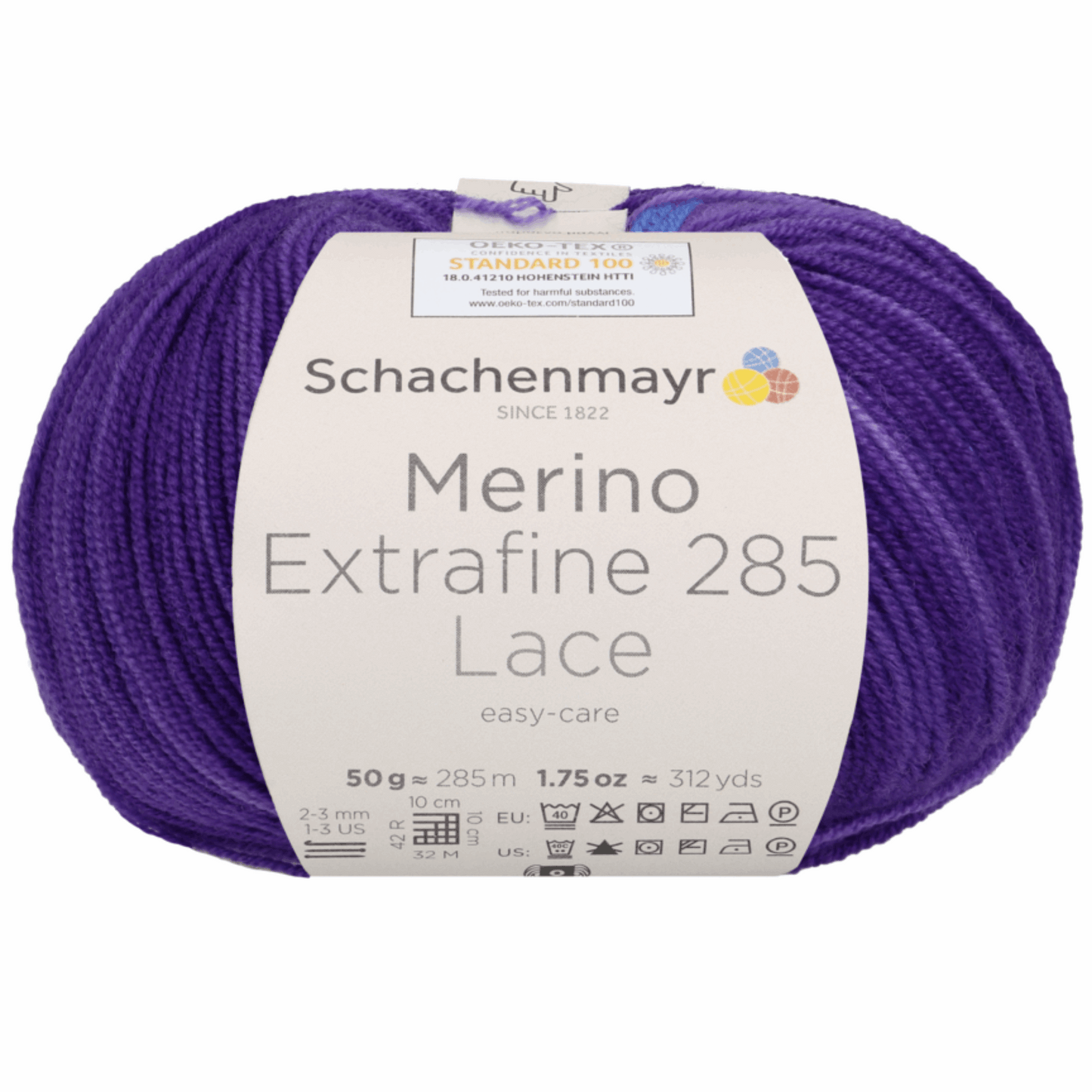 Schachenmayr Merino extrafine 285 Lace 50g, 90574, Farbe ultraviolett 608