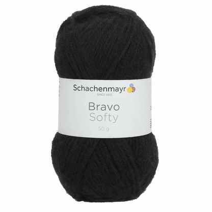 Schachenmayr Bravo Softy 50g, 90589, color black 8226