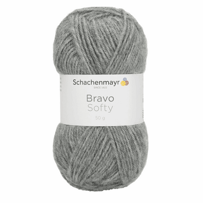 Schachenmayr Bravo Softy 50g, 90589, color light gray mottled 8295