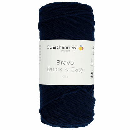 Schachenmayr Bravo quick & easy 100g, 90590, Farbe marine 8223