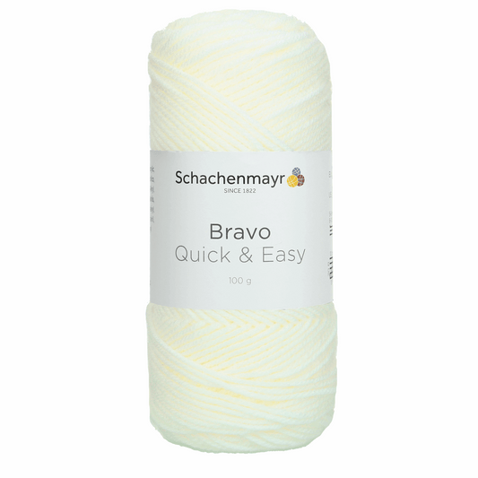 Schachenmayr Bravo quick & easy 100g, 90590, Farbe weiß 8224