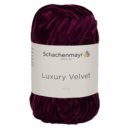 Schachenmayr Luxury Velvet 100g, 90592, color burgundy 32