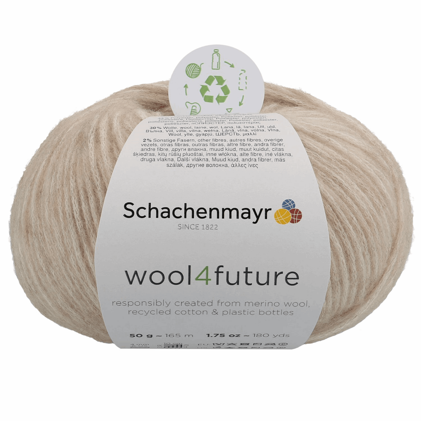 Schachenmayr Wool 4 Future 50g, 90594, color natural 2