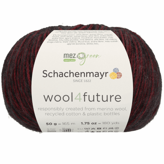 Schachenmayr Wool 4 Future  50g, 90594, Farbe burgundy 32