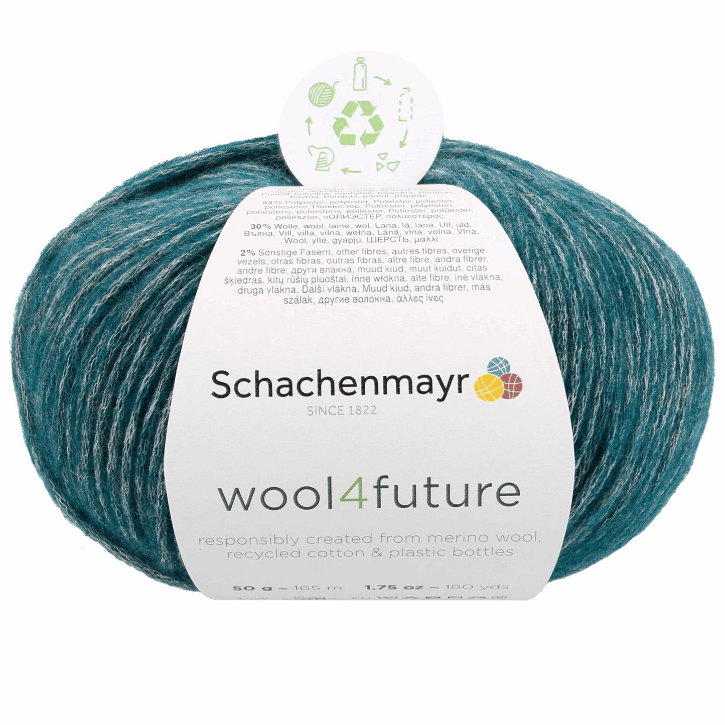 Schachenmayr Wool 4 Future  50g, 90594, Farbe teal 65