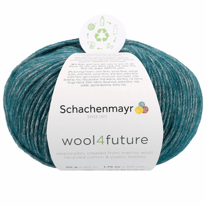 Schachenmayr Wool 4 Future 50g, 90594, color teal 65