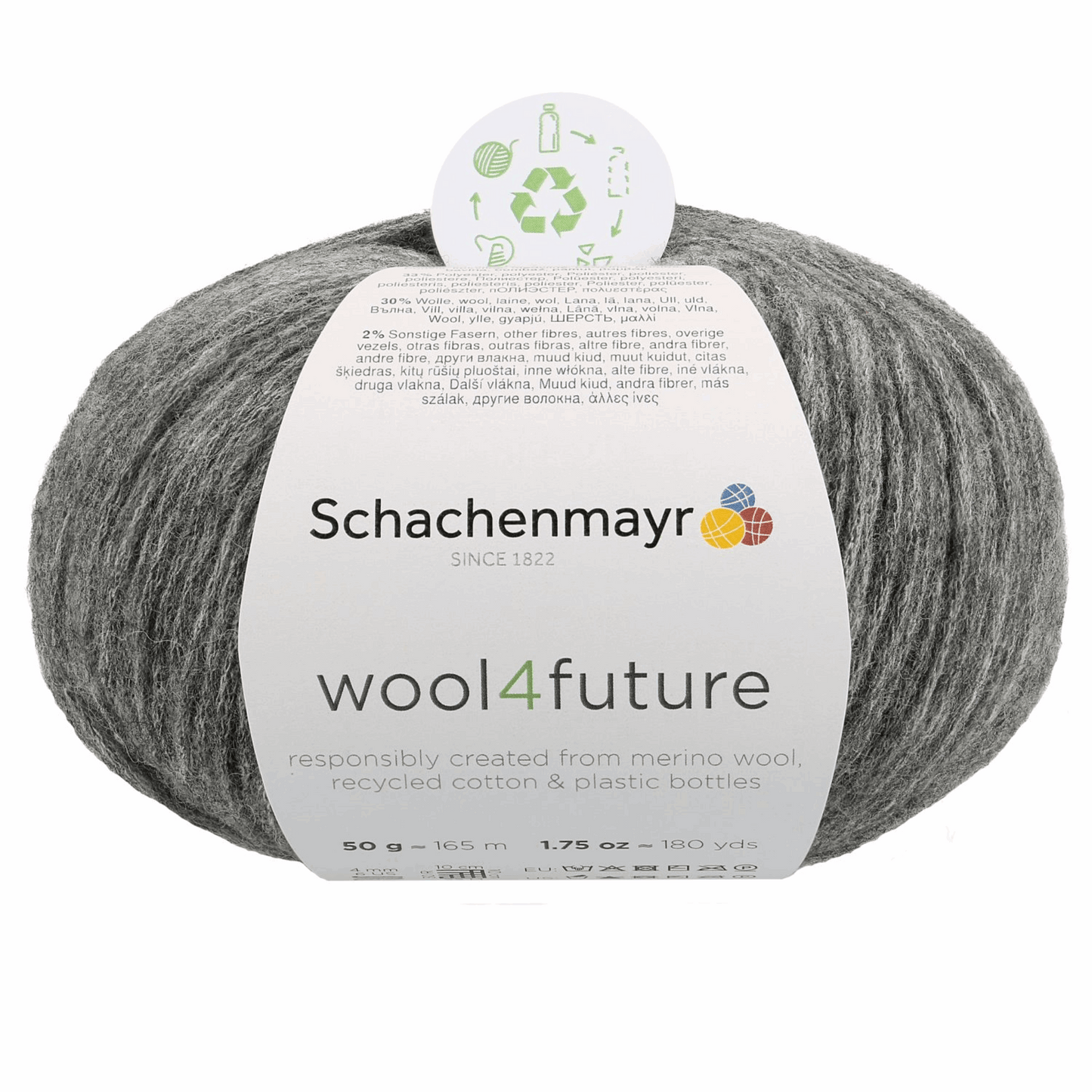 Schachenmayr Wool 4 Future  50g, 90594, Farbe anthracite 98
