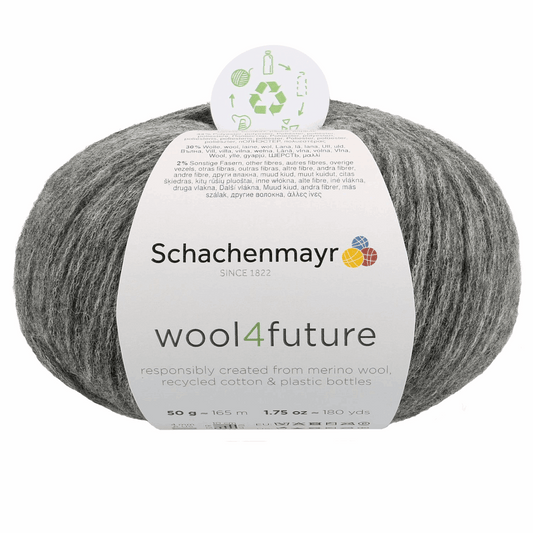 Schachenmayr Wool 4 Future 50g, 90594, color anthracite 98