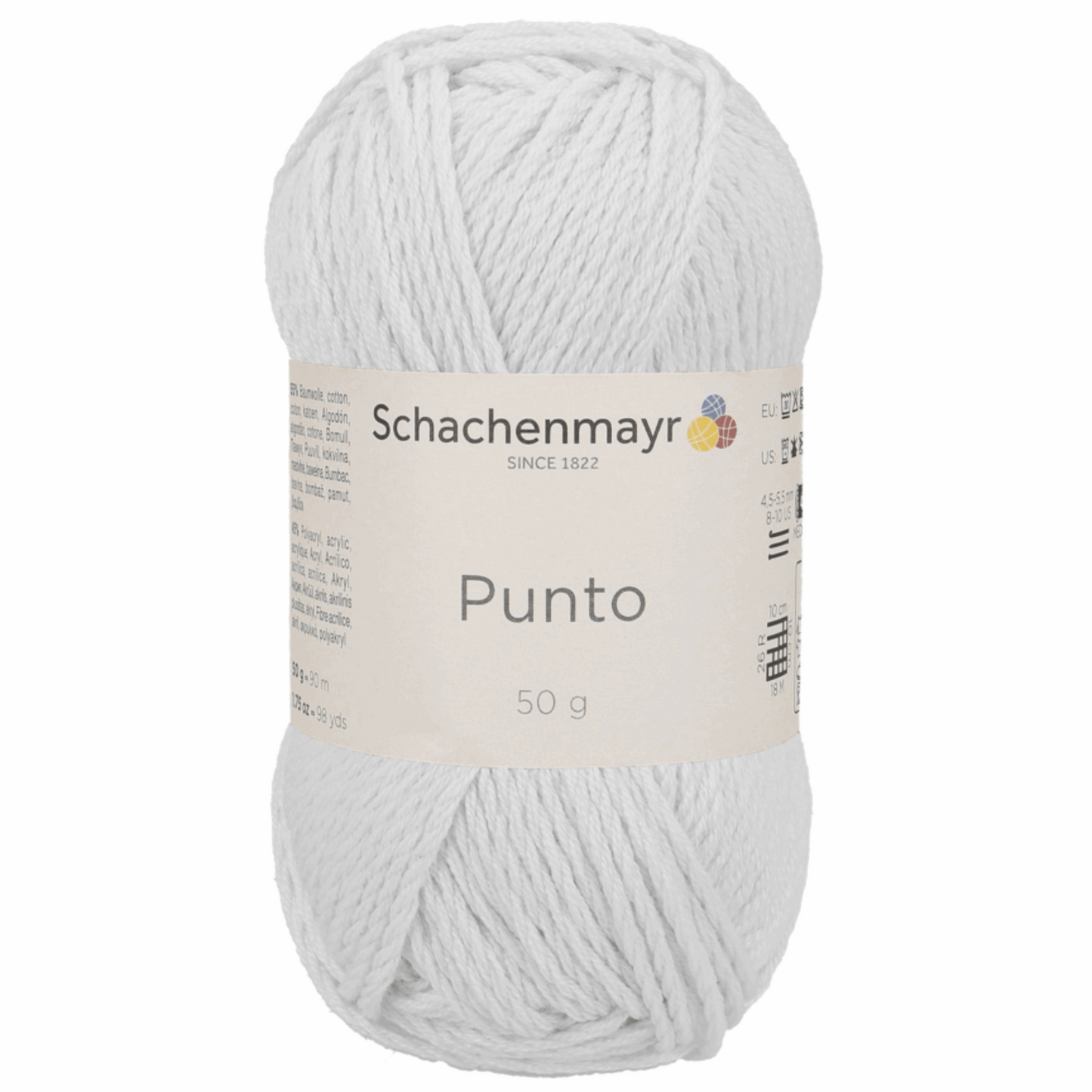 Schachenmayr Punto 50g, 90596, color white 10