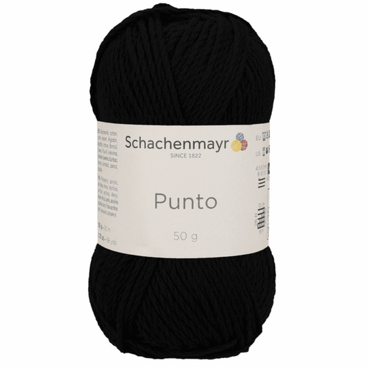 Schachenmayr Punto 50g, 90596, Farbe schwarz 99