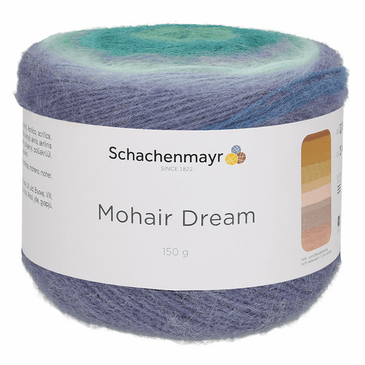 Schachenmayr Mohair Dream  150g, 90597, Farbe peacock 84