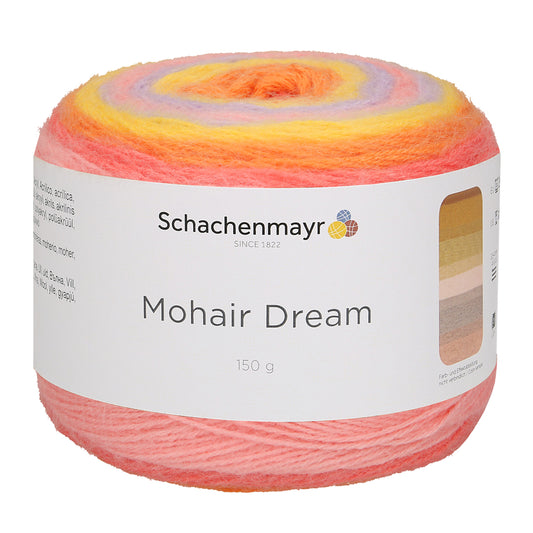 Mohair Dream 150g, 90597, Farbe 93, lollipop color
