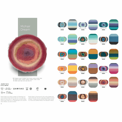 Mohair Dream 150g, 90597, Farbe 95, frozen rose