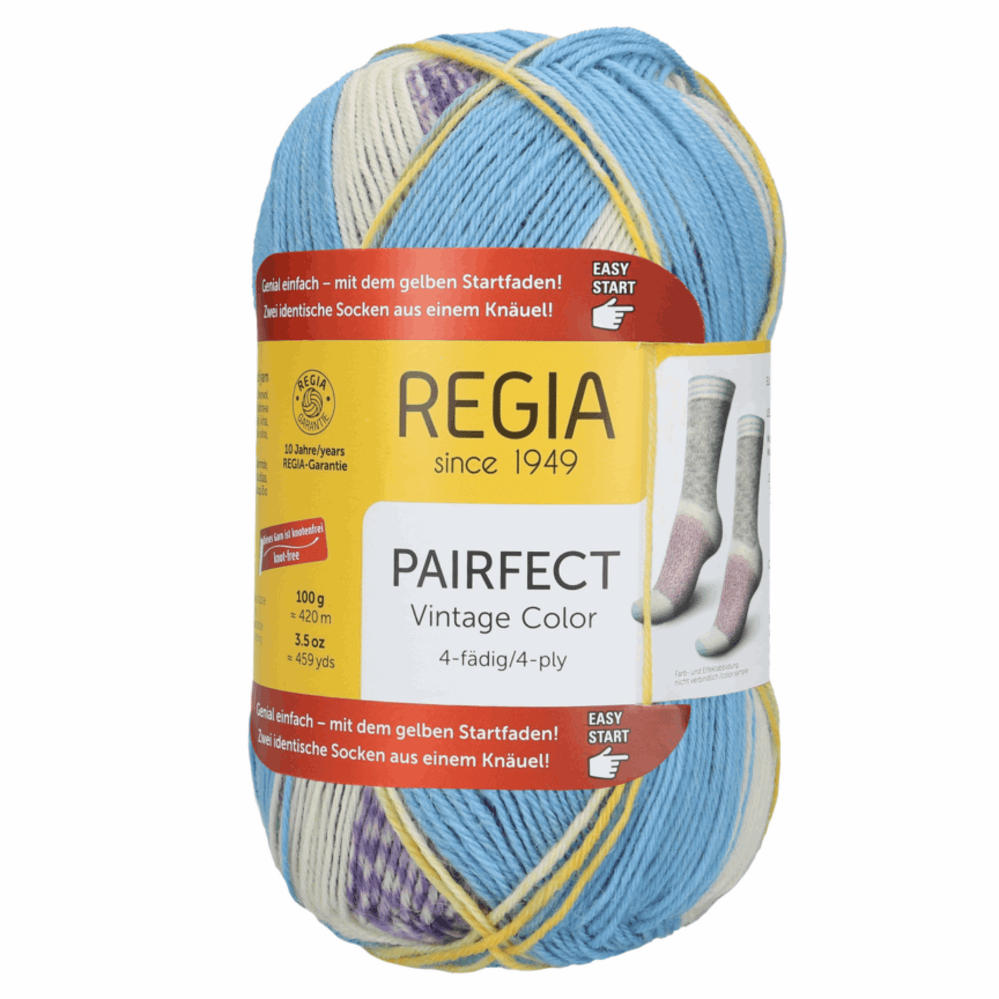 Regia 4-ply, 100g pairfect, 90613, color gray shadows 1363