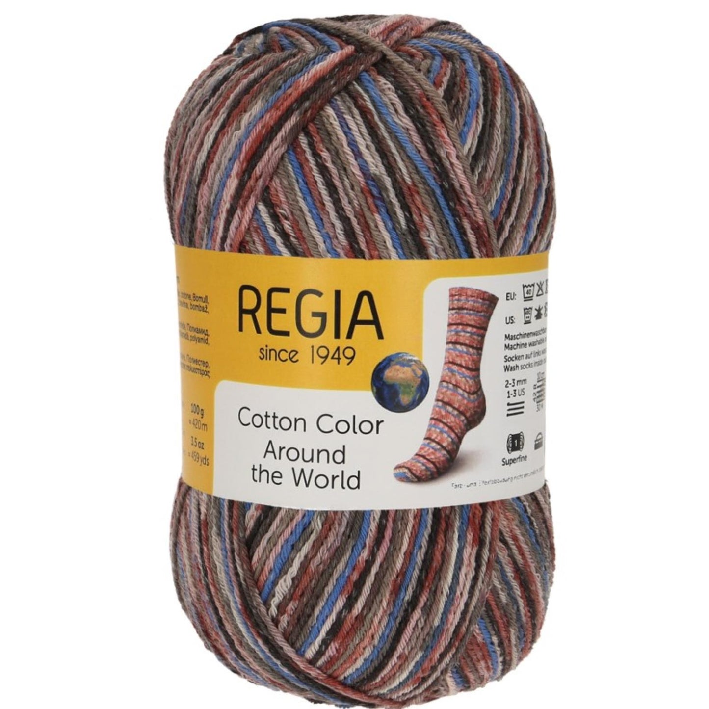 Regia 4-ply Tutti Frutti, 90621, color 2410, paris color