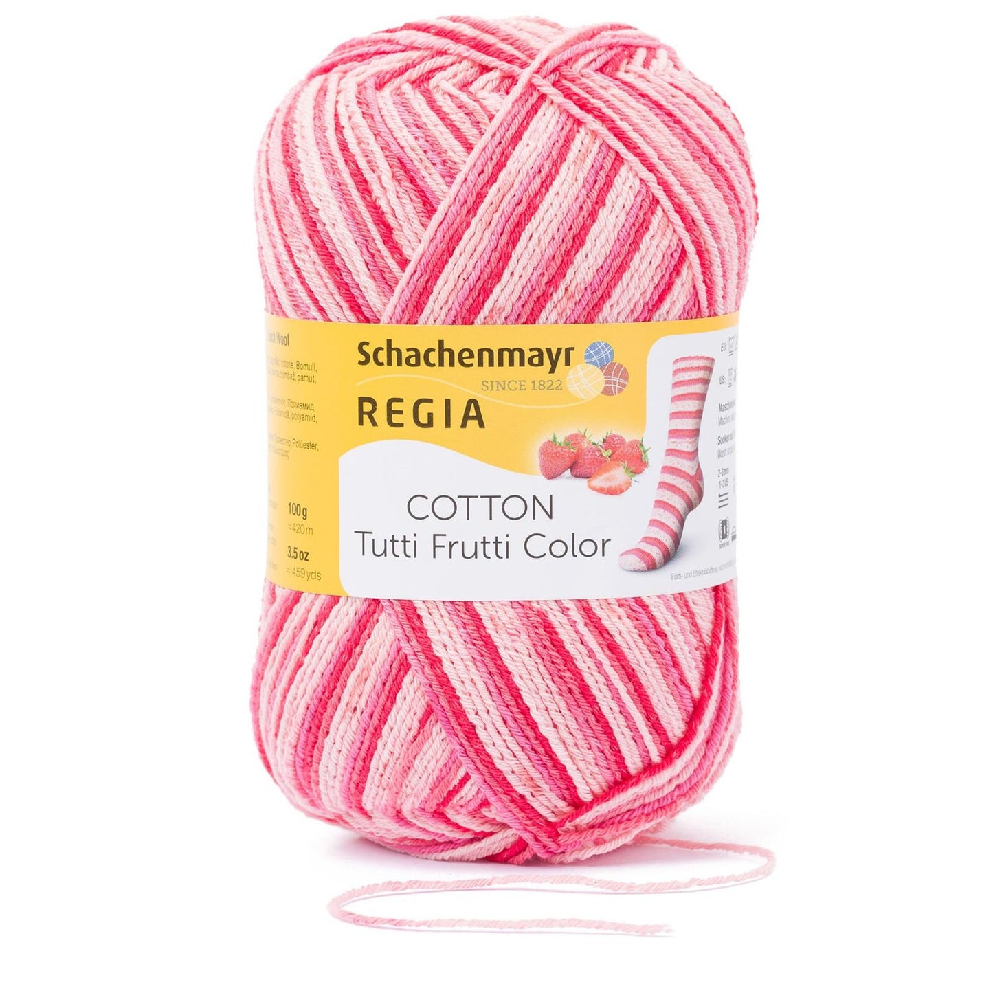 Regia 4-thread Tutti Frutti, 90621, color 2420, strawberry color