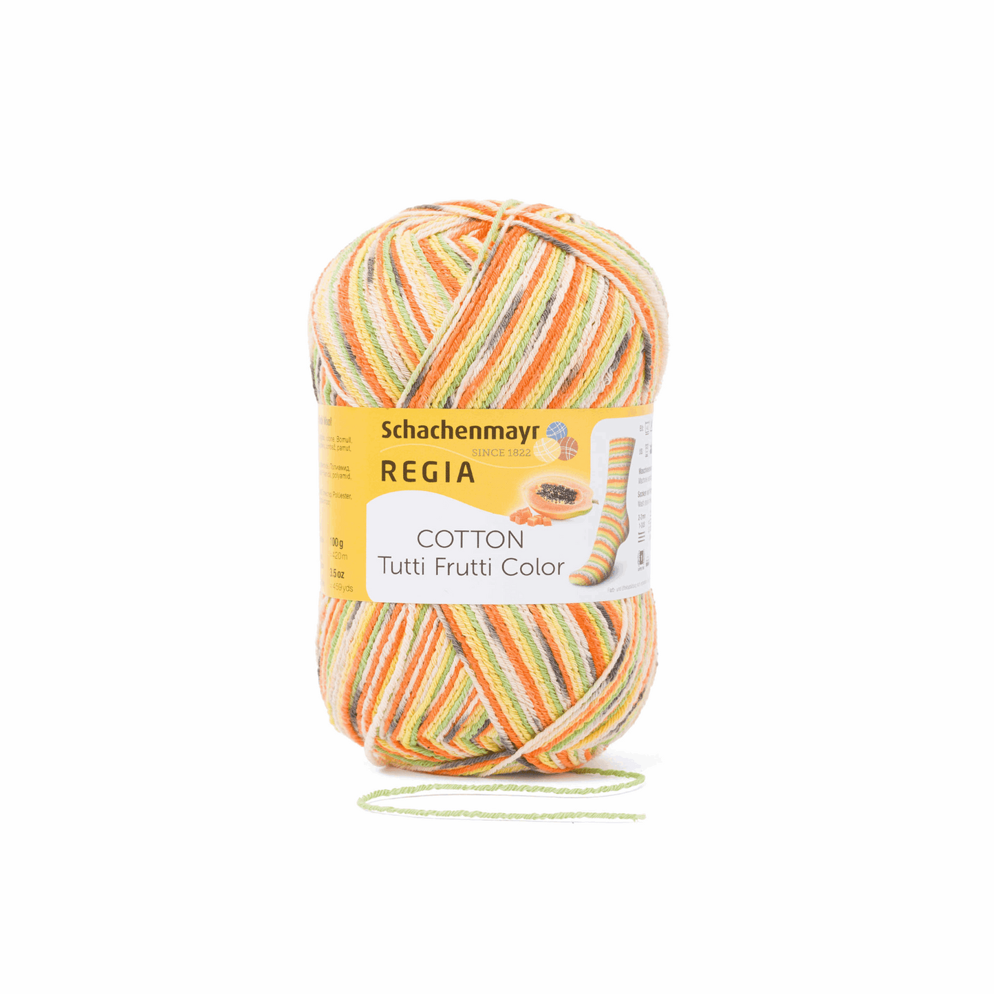 Regia 4-ply Tutti Frutti 90621, color papaya 2417