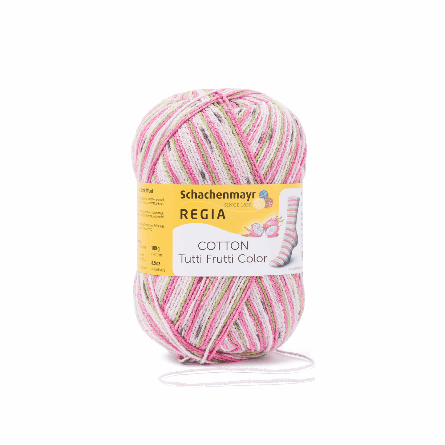 Regia 4-ply Tutti Frutti 90621, color dragon fruit 2419