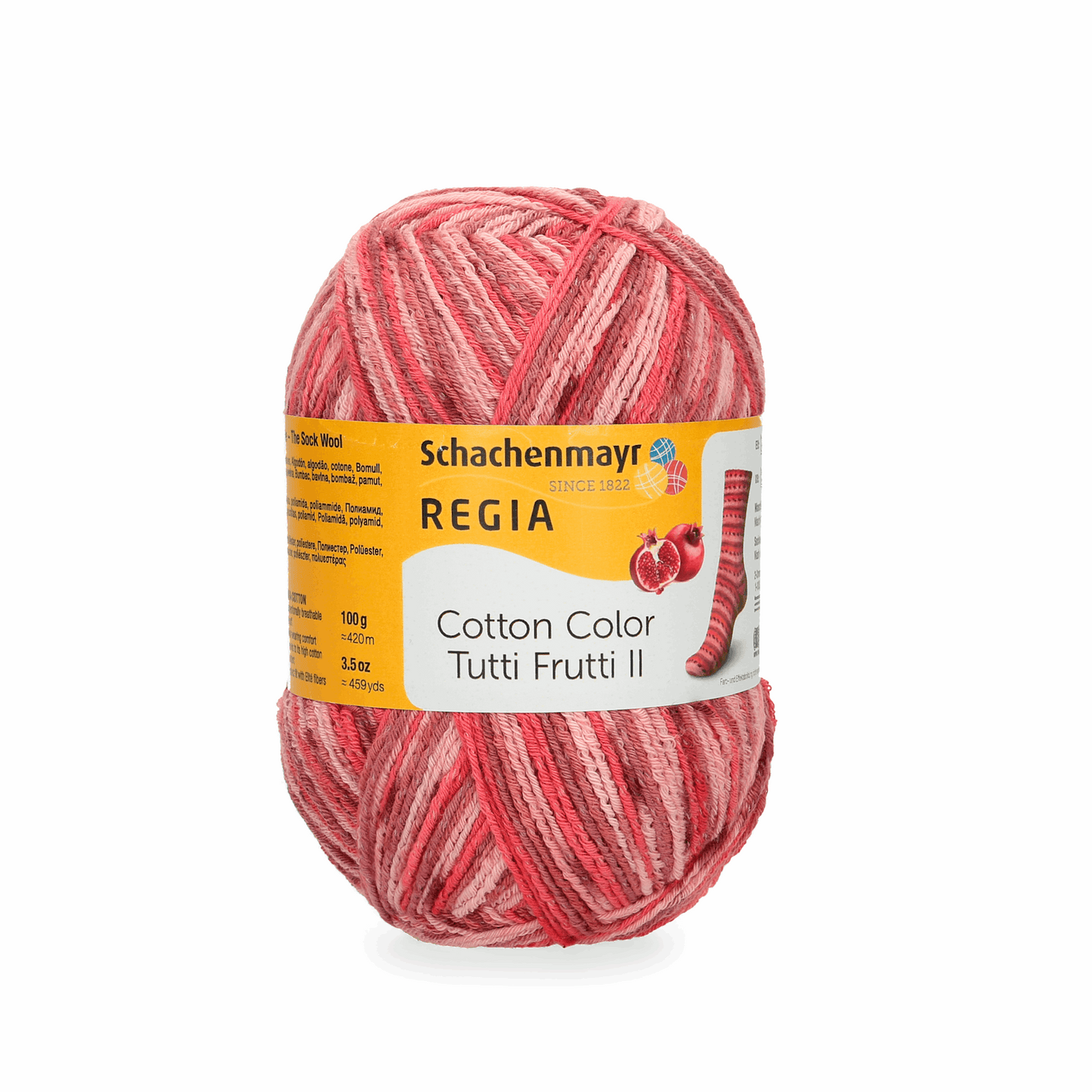 Regia 4-ply Tutti Frutti 90621, color pomegranate 2422