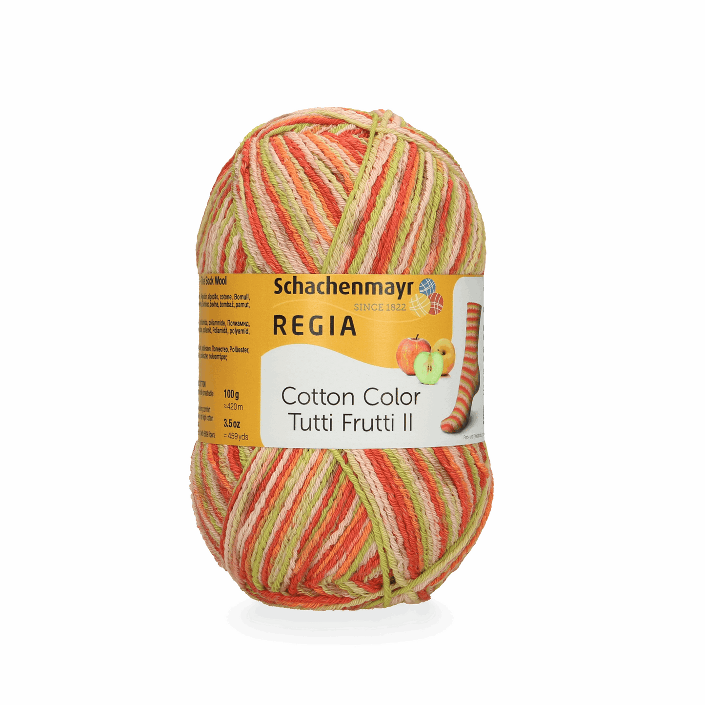 Regia 4-ply Tutti Frutti 90621, color apple 2426