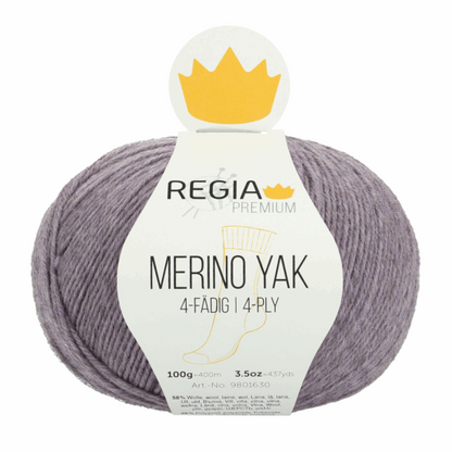 Regia Merino yak 100g Premium, 90630, color lavender mottled 7509