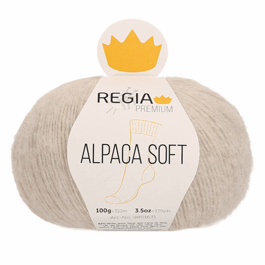 Regia Alpaca Soft 100g, 90631, Farbe natur meliert 2