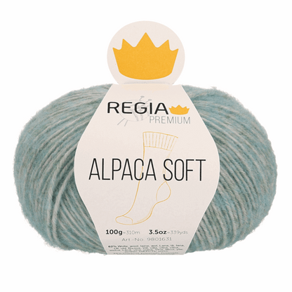Regia Alpaca Soft 100g, 90631, color mint mottled 62