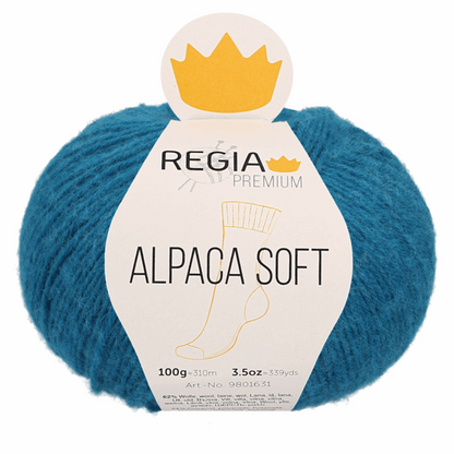 Regia Alpaca Soft 100g, 90631, color petrol 69