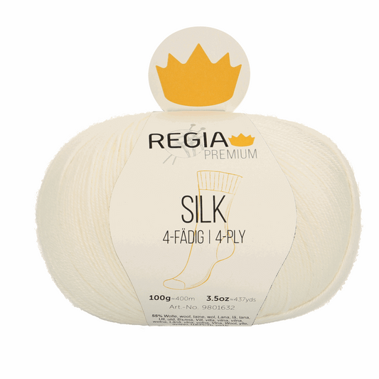 Regia Silk Premium 100g, 90632, Farbe natur 2