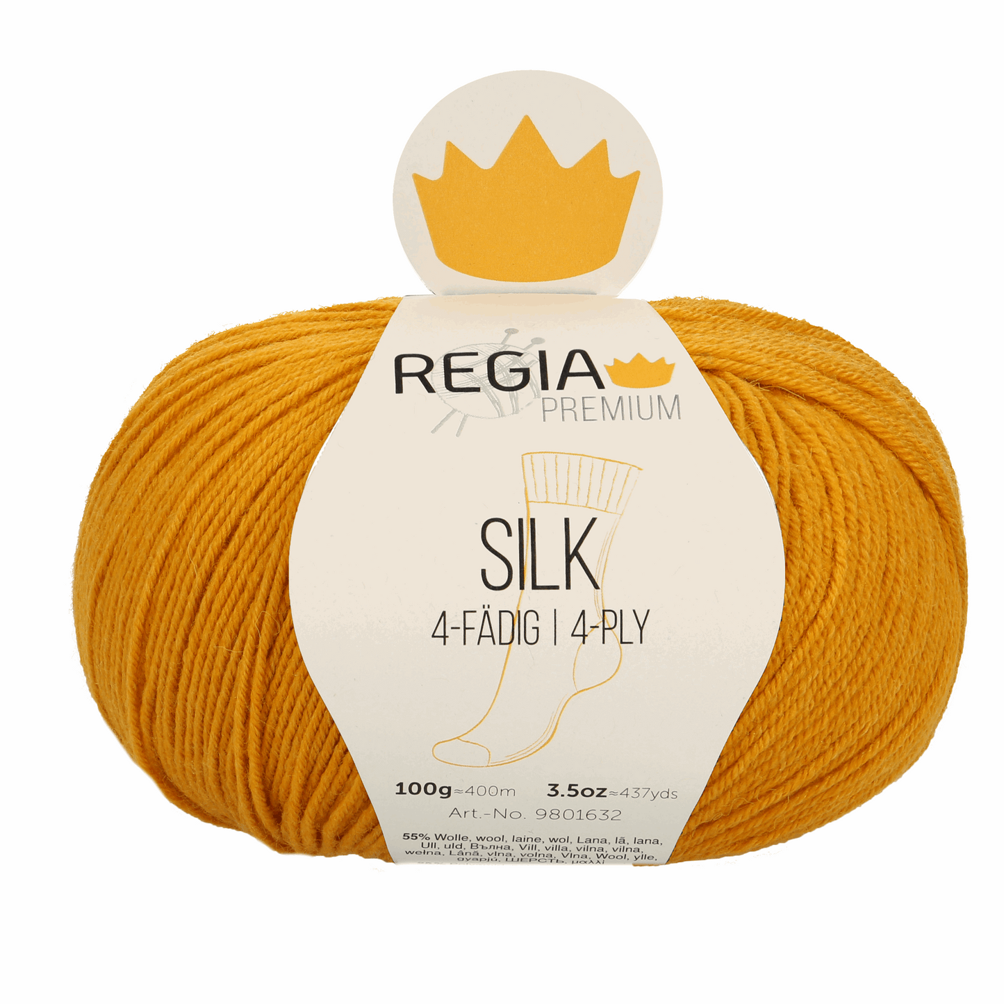 Regia Silk Premium 100g, 90632, color gold 25