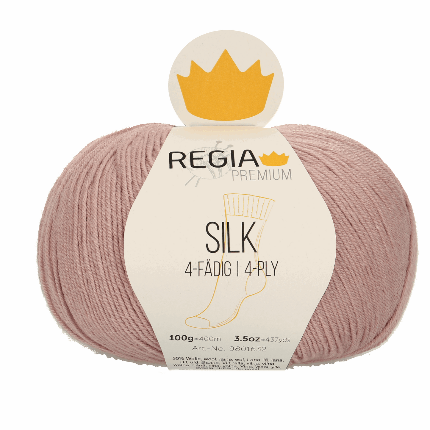 Regia Silk Premium 100g, 90632, color rose 31