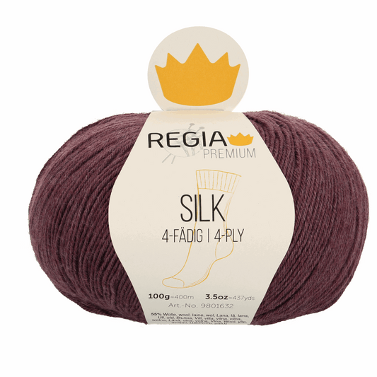Regia Silk Premium 100g, 90632, Farbe feige 45