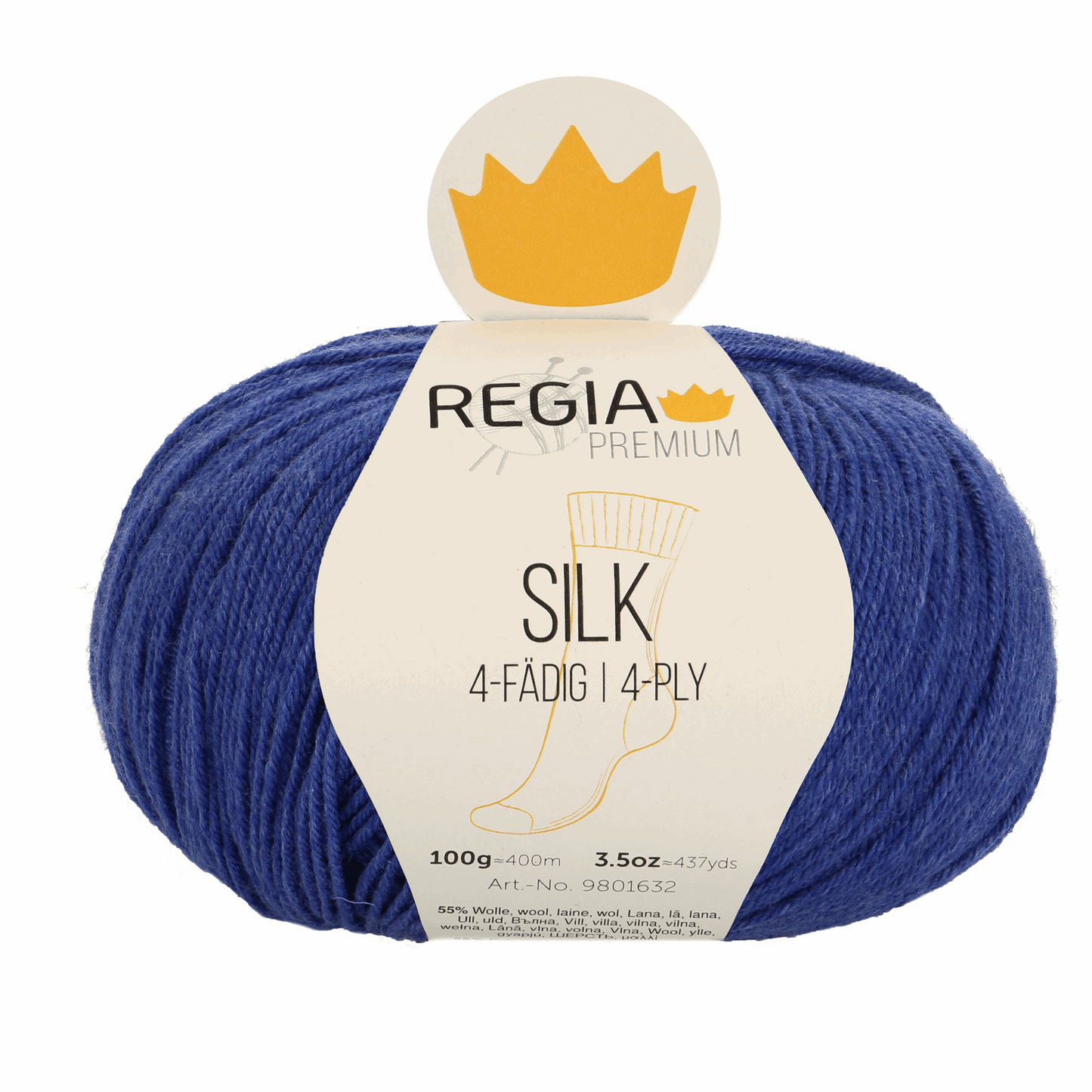 Regia Silk Premium 100g, 90632, color navy blue 56