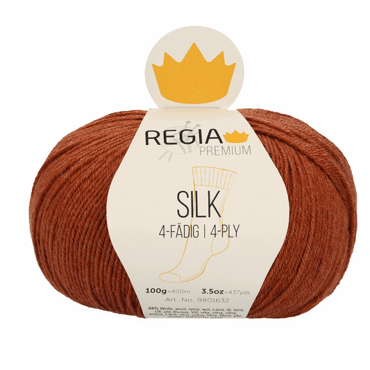 Regia Silk Premium 100g, 90632, color rust red 85