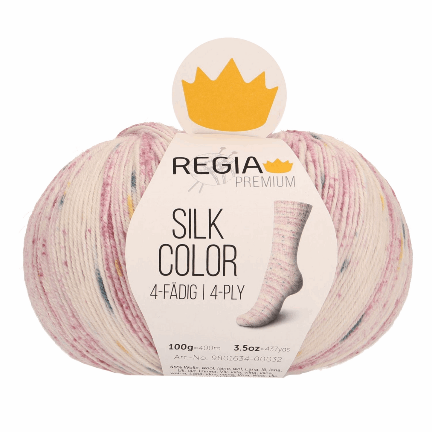 Regia Silk Premium Color 100g, 90634, Farbe glimmer color 32