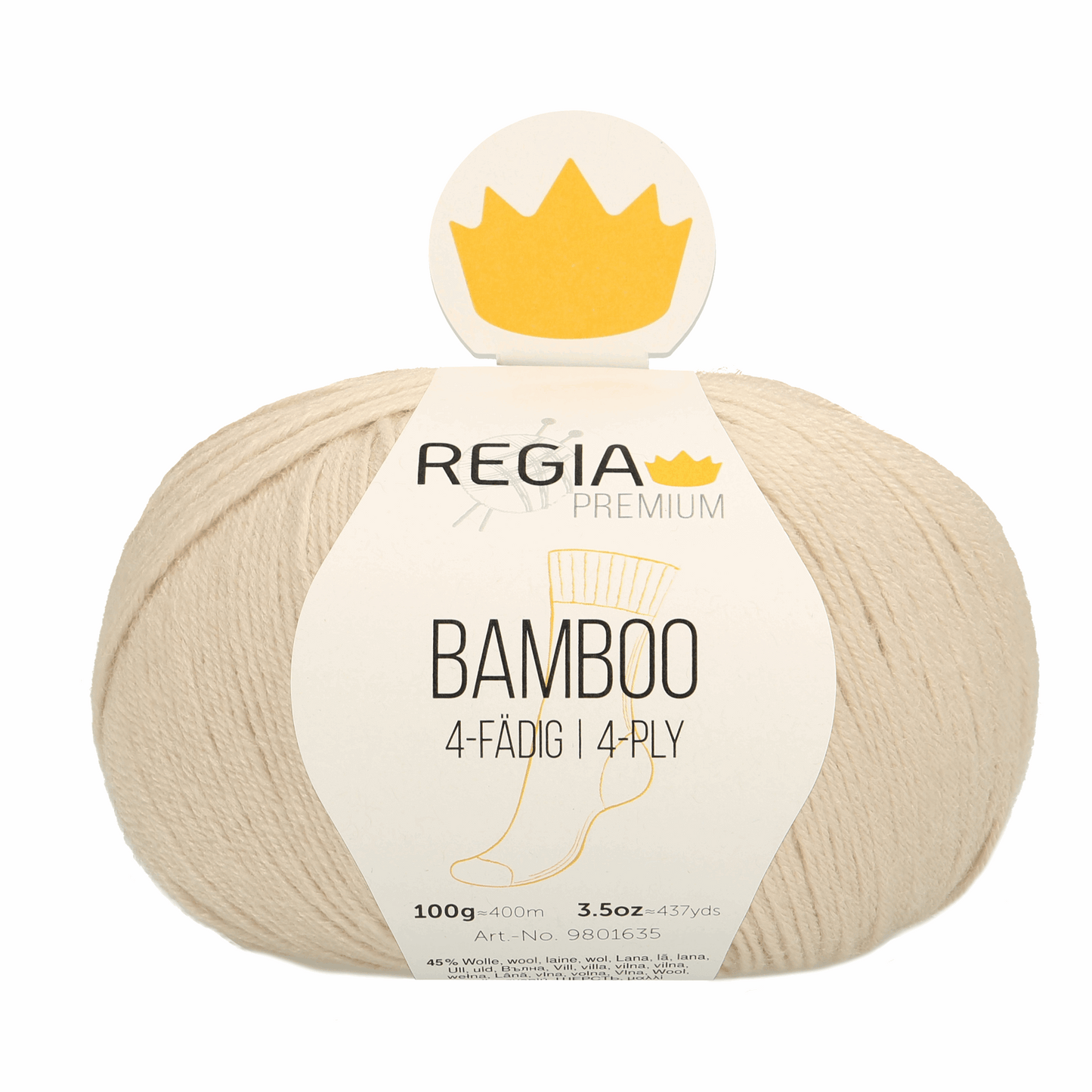 Regia Bamboo Premium 100g, 90635, color natural 2