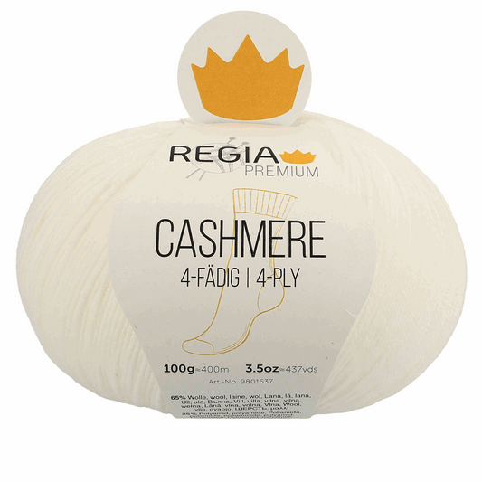 Regia Cashmere 4f 100g, 90637, Farbe white 1