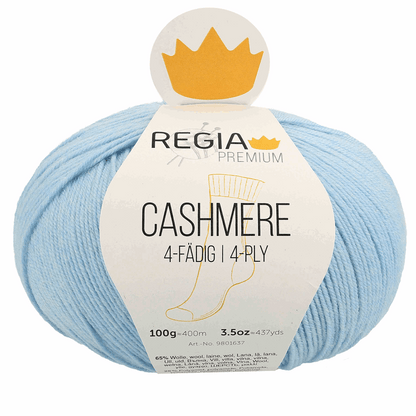 Regia Cashmere 4f 100g, 90637, color sky blue 52