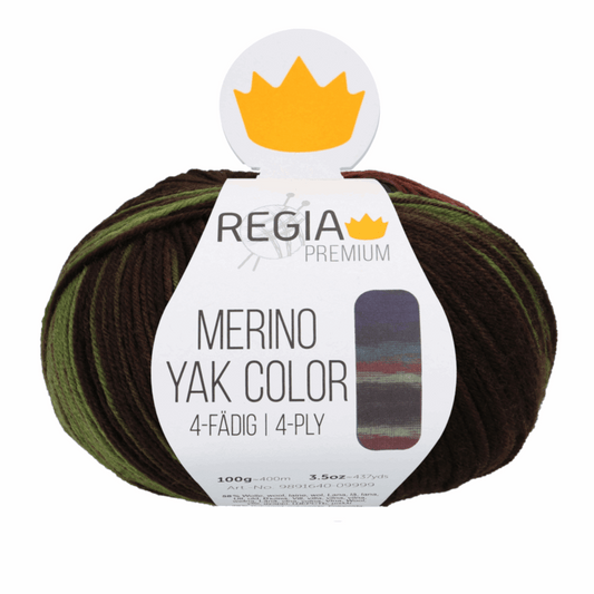 Regia Merino Yak Color 100g, 90640, Farbe jungle color 8507