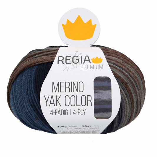 Regia Merino Yak Color 100g, 90640, color ocean color 8508