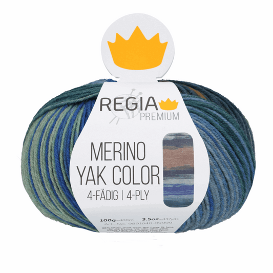 Regia Merino Yak Color 100g, 90640, color meadow color 8509