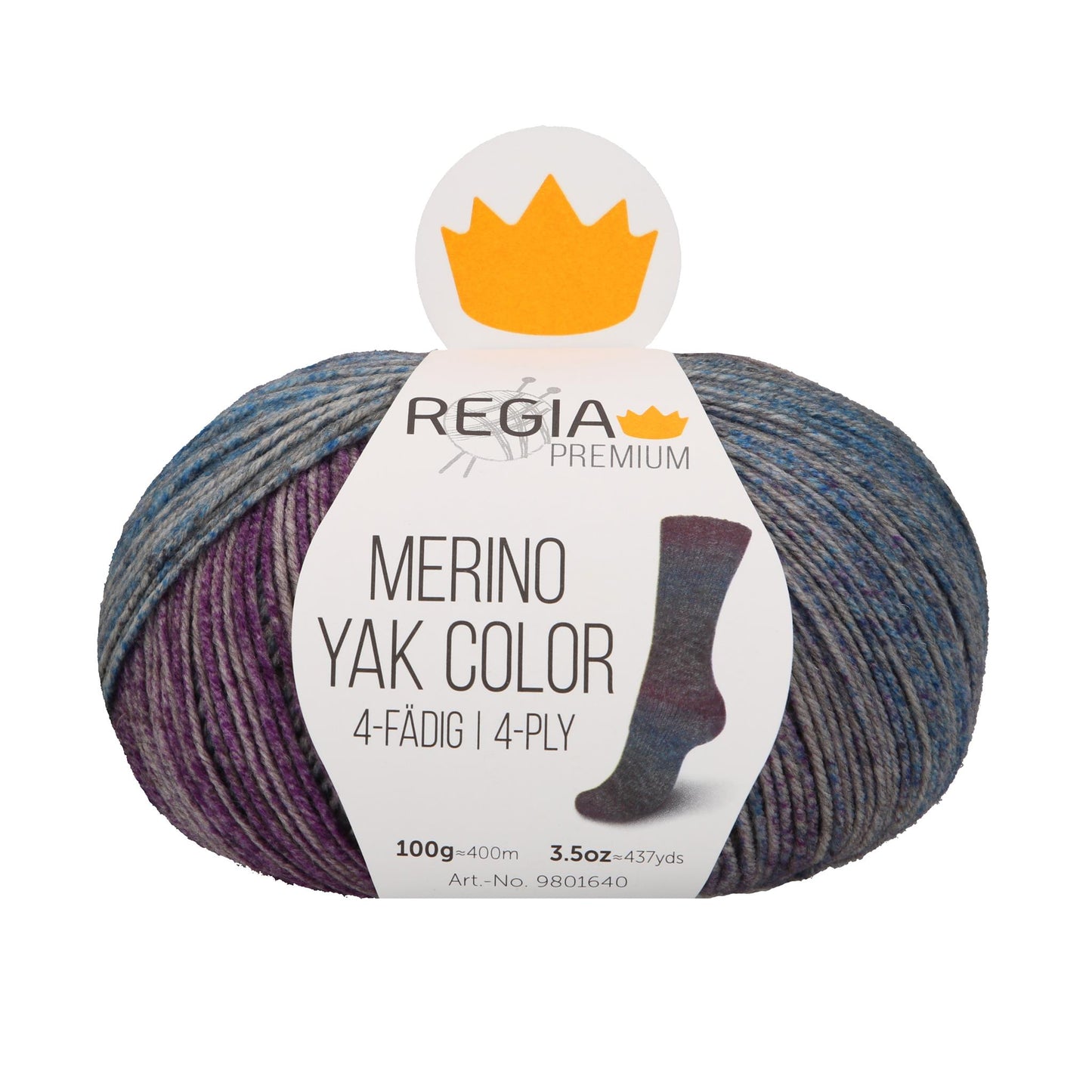 Reg Merino Yak Color 100g, 90640, color dragonfly 8515