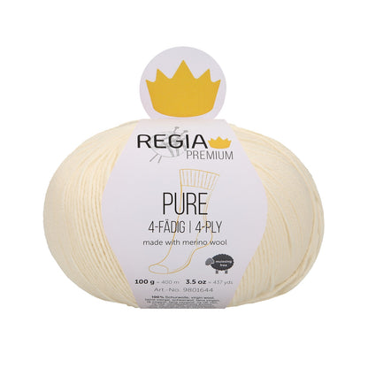 Regia Pure 4-ply 100g, 90644, colour cream 2