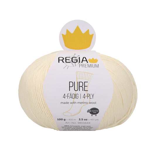 Regia Pure 4fädig 100g, 90644, Farbe cream 2