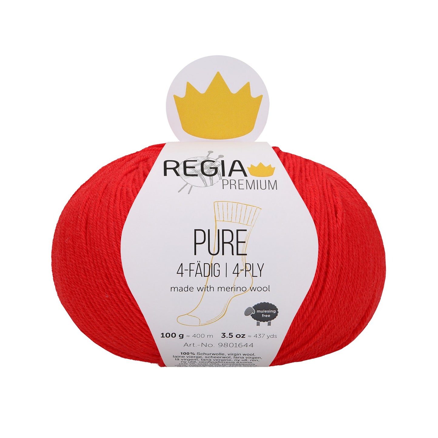 Regia Pure 4fädig 100g, 90644, Farbe lipstick 30