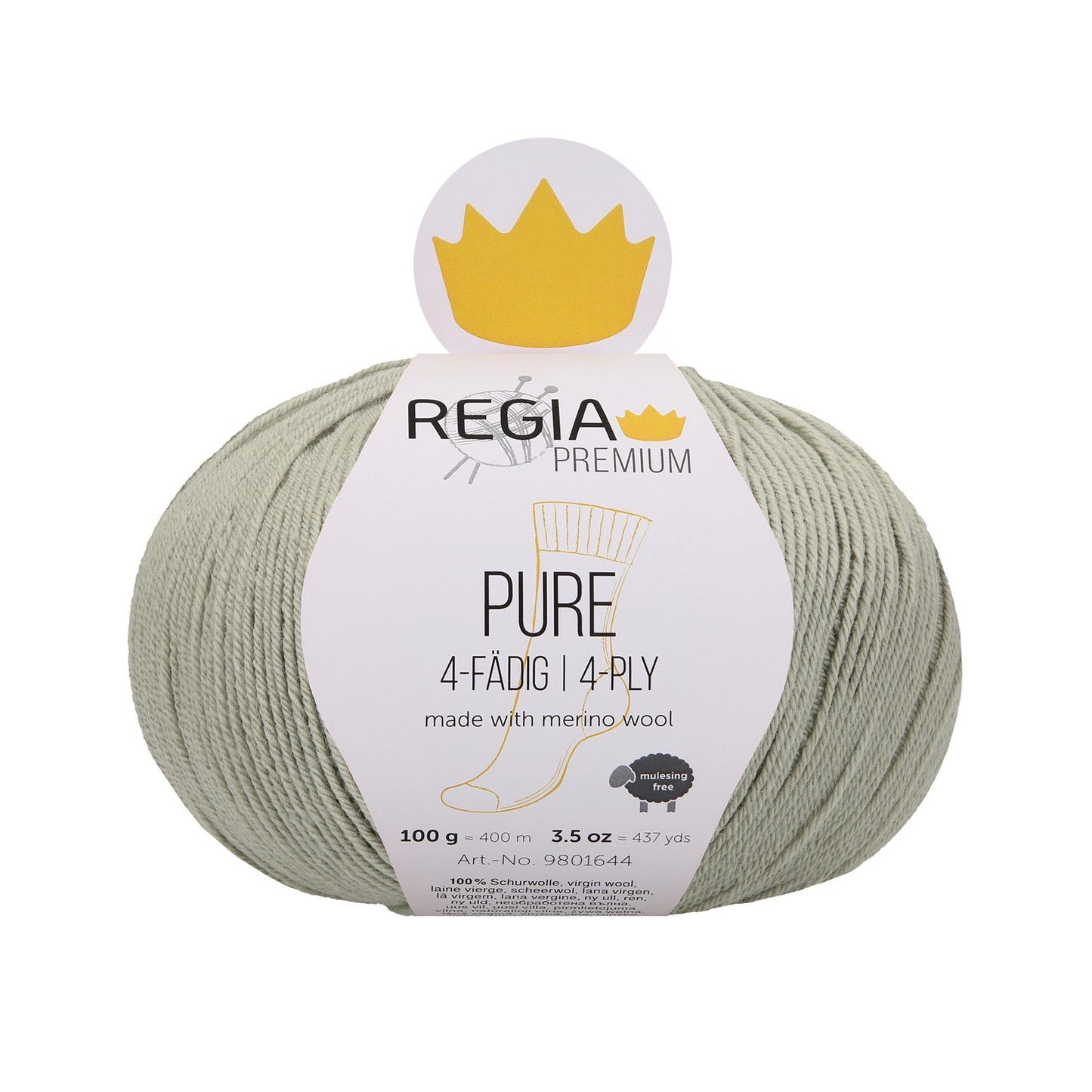 Regia Pure 4-ply 100g, 90644, colour reed 71