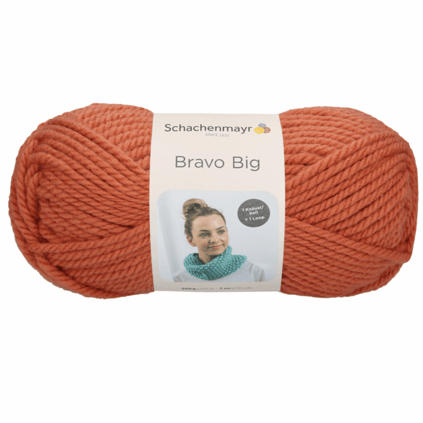 Schachenmayr Bravo Big 200g, 90705, color terracotta 124