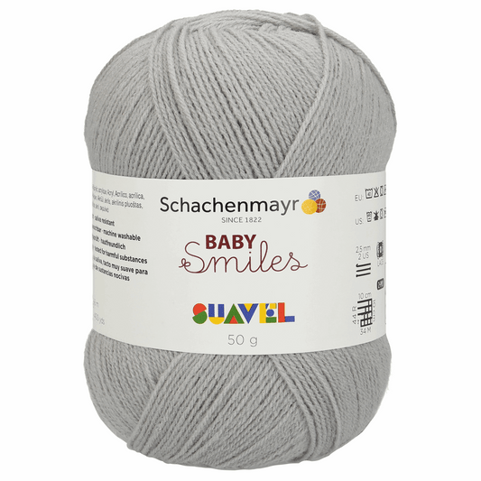 Schachenmayr Suavel 50g – Baby Smilies, 90876, Farbe silber 6610